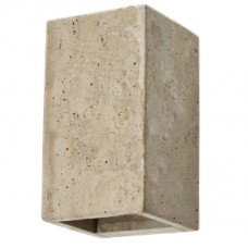 Απλίκα Τοίχου Έμμεσου Φωτισμού με 1 ντουί G9 από Μάρμαρο Τραβερτίνη 43065